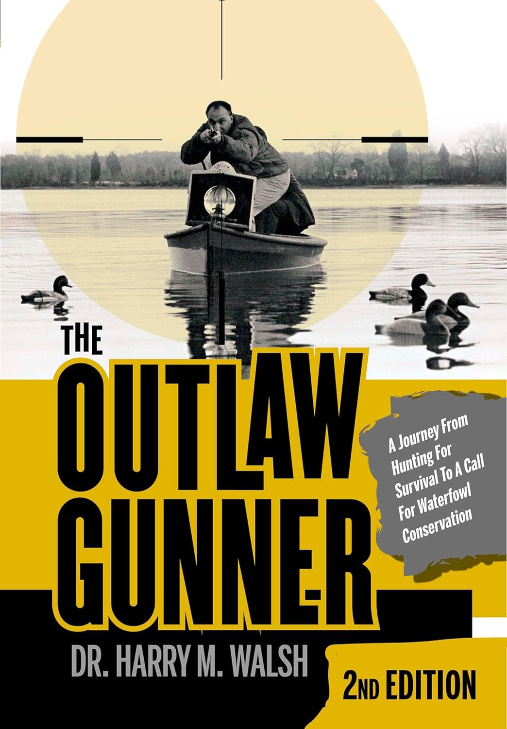 The Outlaw Gunner book cover, best books on hunting concept. 