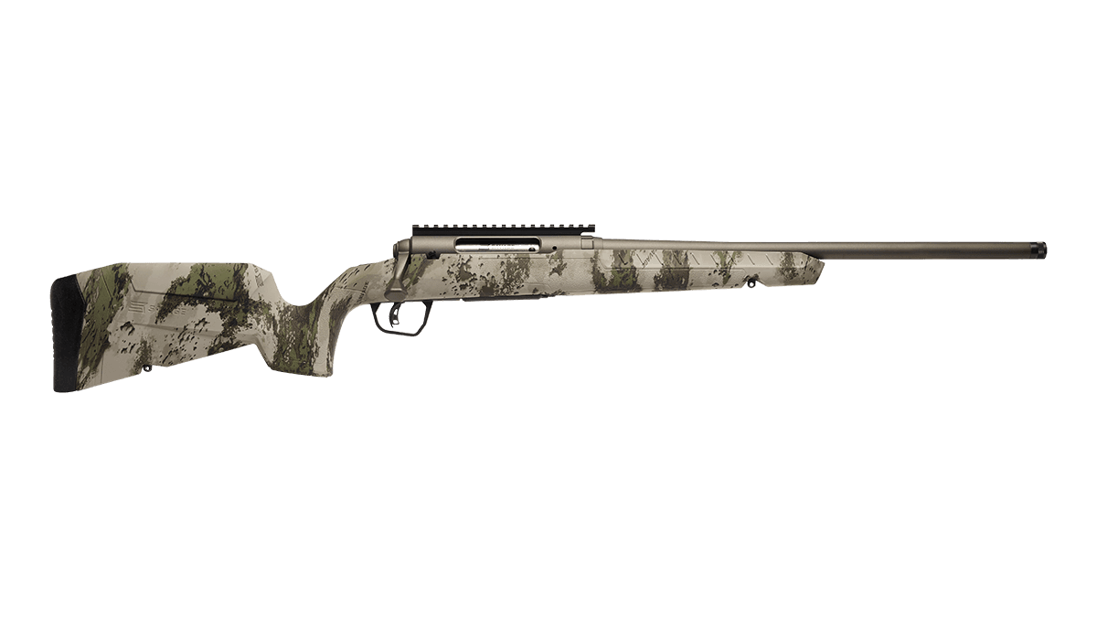 Photo of the Savage Arms axis-2-pro woodland, best hunting rifles concept.