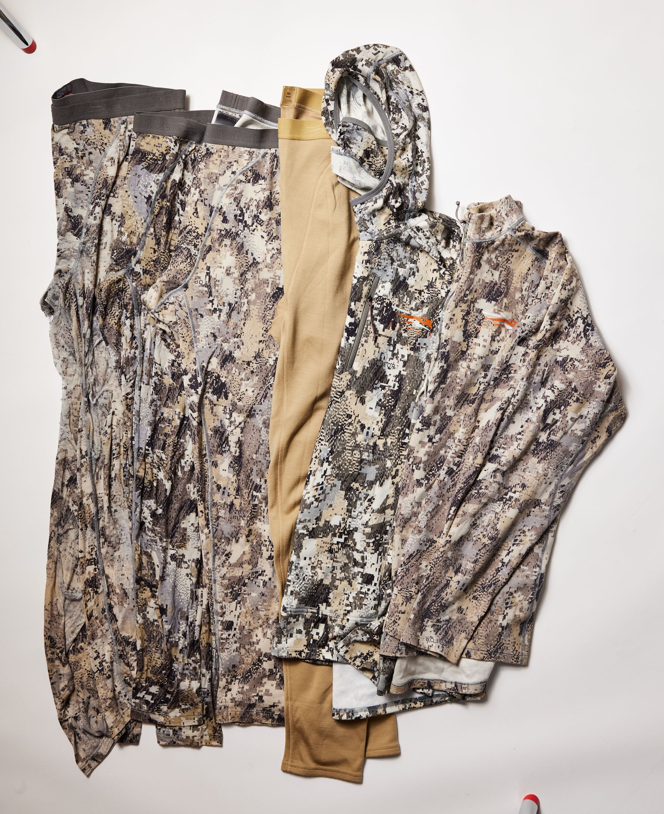 Sitka Core Merino base layers, hunting gear concept. 