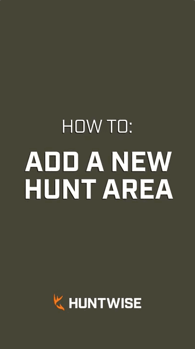 A video shows how to set a hunt area in the HuntWise hunting app. 