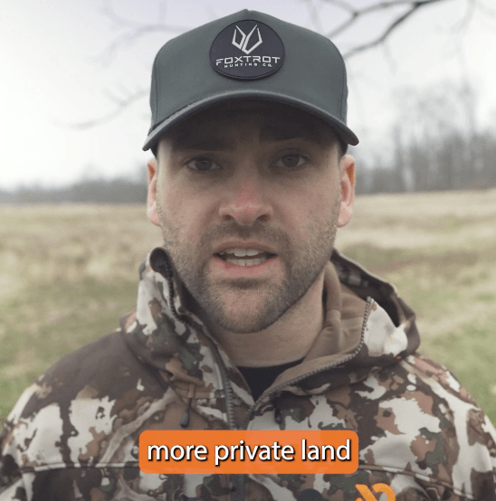 HuntWise private turkey hunting land video preview. 