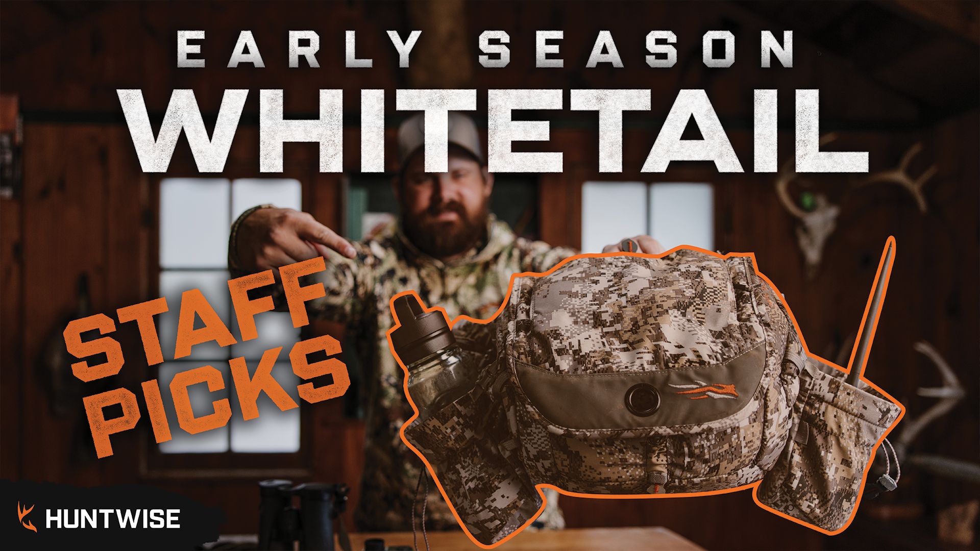 Graphic highlighting the best early season hunting clothes picked by the HuntWise staff.