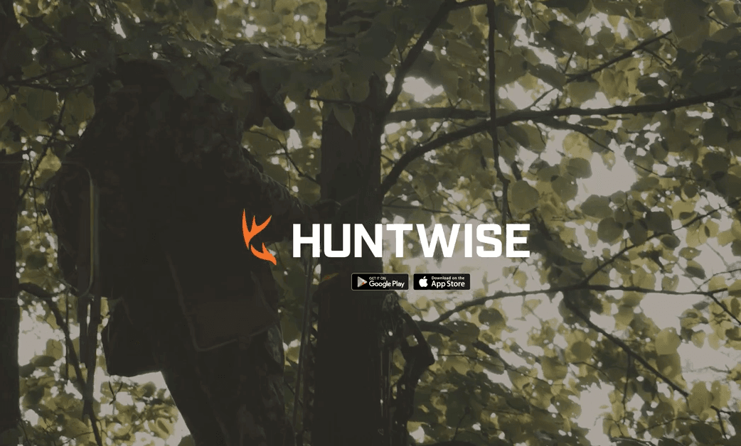 An image and video highlighting HuntCast in the HuntWise hunting app. 