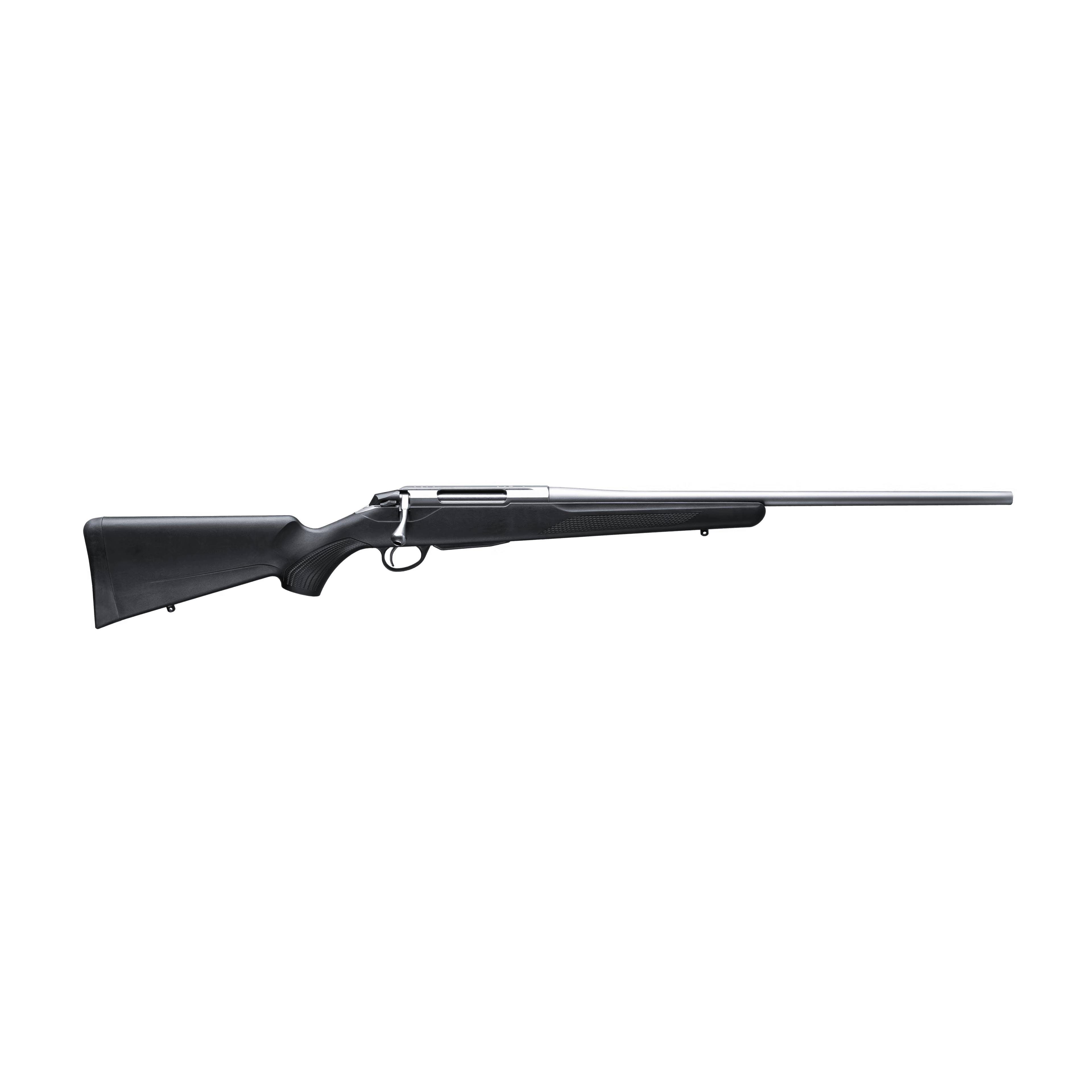 The Tikka T3X Lite hunting rifle on a white background. 