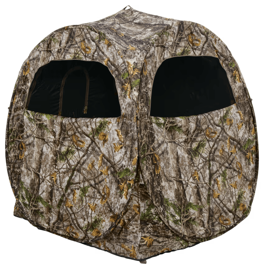 Pursuit Spring Steel Ground Blind in Zonz Woodland Camo, best ground blinds concept. 