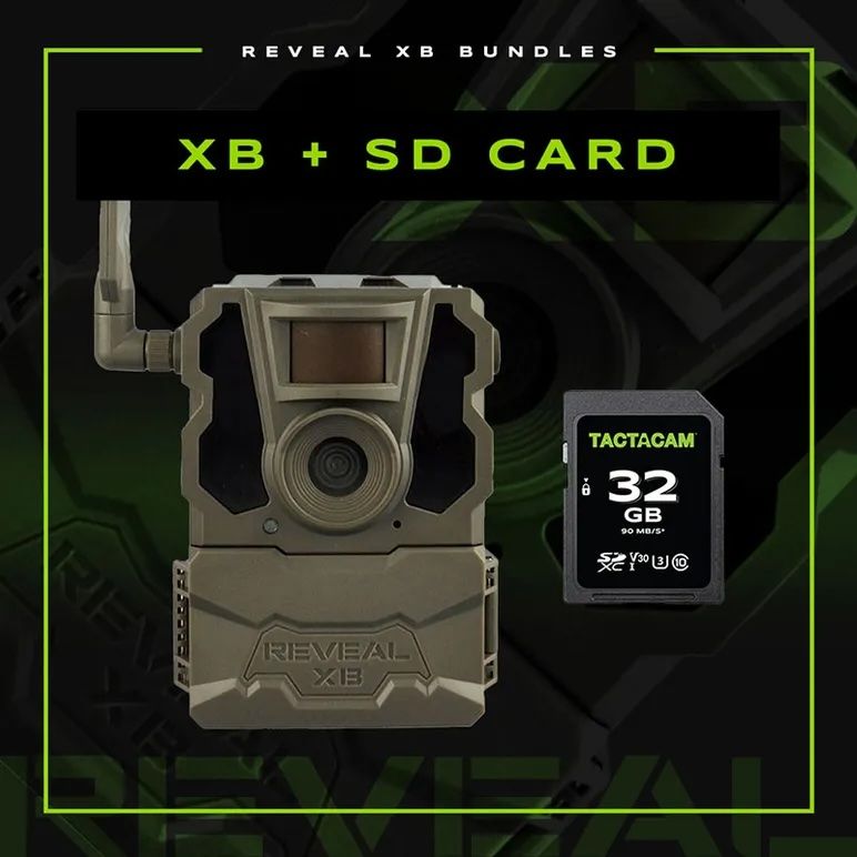 Reveal XB + 32 GB SD Card, best trail cams concept. 
